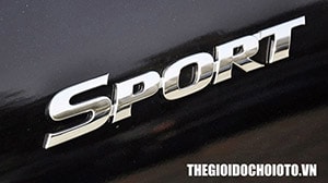 Decal tem chữ 3d sport màu bạc dán trang trí ô tô (mẫu 7) MS-36