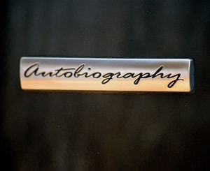 Logo chữ Autobiography dán trang trí xe ô tô MS-120