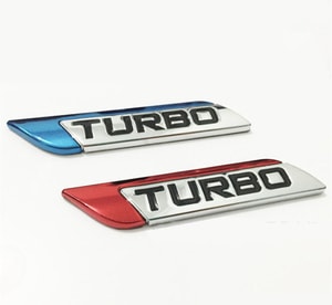 Tem logo Turbo dán xe ô tô (mẫu 2) MS-107