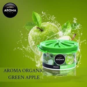 Sáp thơm ô tô Aroma Organic Green Apple mùi táo Pháp