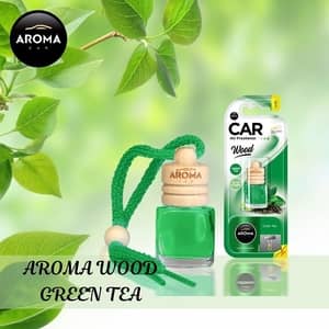 Tinh dầu treo xe ô tô Aroma Car Wood - Green Tea - Pháp 
