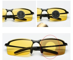 Kính chống lóa ô tô ban đêm mắt vuông, mắt kính đổi màu phân cực HD (mẫu 5)