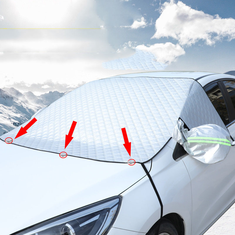 Tấm che nắng kính lái ô tô cao cấp có che gương, che cửa sổ ( mẫu 8 )
