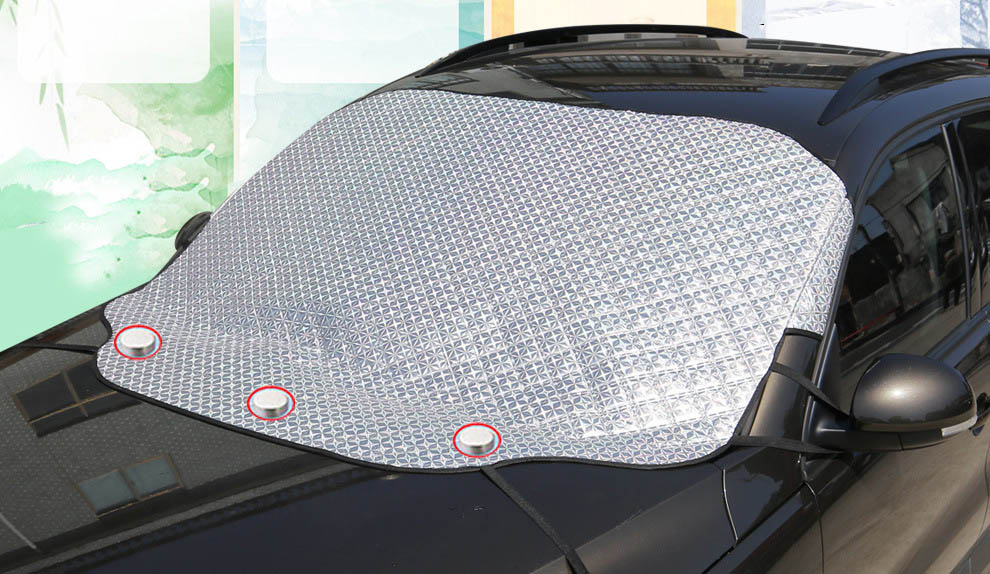 Tấm che nắng kính lái ô tô cao cấp hoa gấm laser ( mẫu 11 )