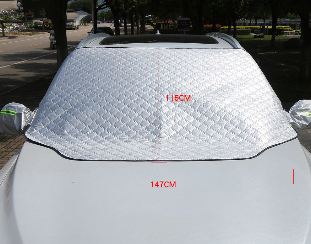 Tấm che nắng kính lái ô tô cao cấp có che gương ( mẫu 6 )