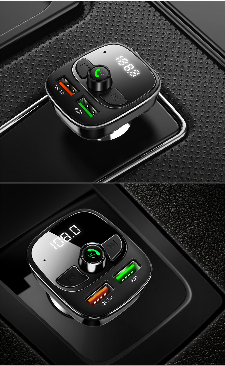 Tẩu nghe nhạc mp3, bluetooth ô tô có sạc nhanh điện thoại QC3.0