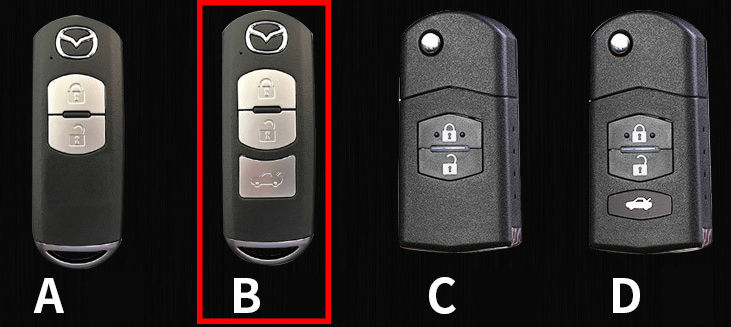 Bao da chìa khóa ô tô Mazda ( mẫu 10 )