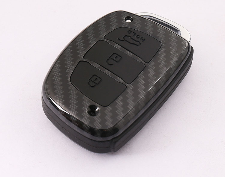 Ốp chìa khóa carbon cho xe Hyundai  ( mẫu 1 )
