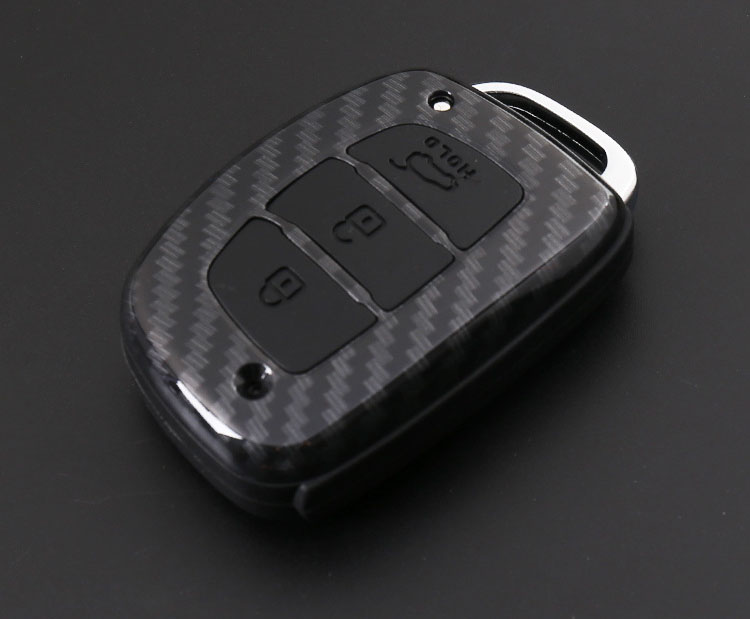 Ốp chìa khóa carbon cho xe Hyundai  ( mẫu 1 )