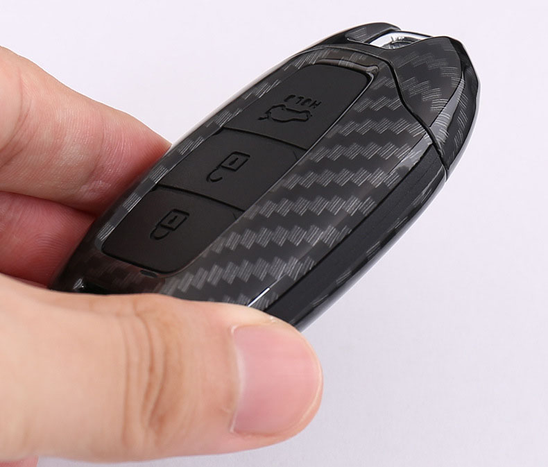 Ốp chìa khóa carbon cho xe Hyundai  ( mẫu 2 )