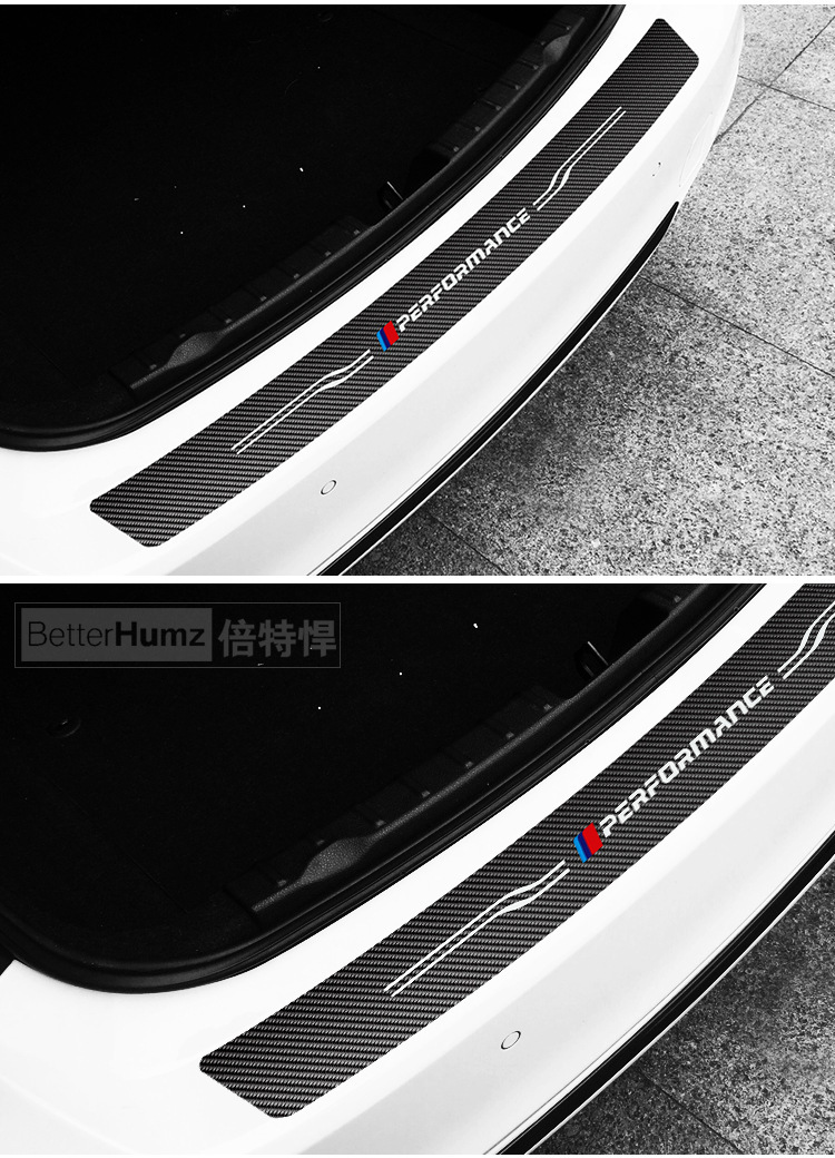 Dải Decal carbon 5D Performance dán trang trí đuôi cốp ô tô ( ms-62a )