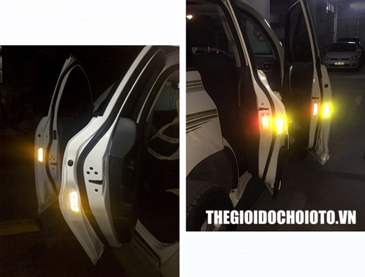 Decal phản quang dán cánh cửa ô tô
