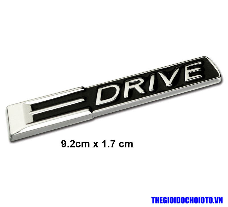 Logo Chữ Xdriver, Edriver, 5driver  dán trang trí xe ô tô