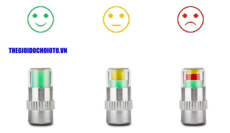 Nắp van lốp ô tô cảnh báo áp suất lốp