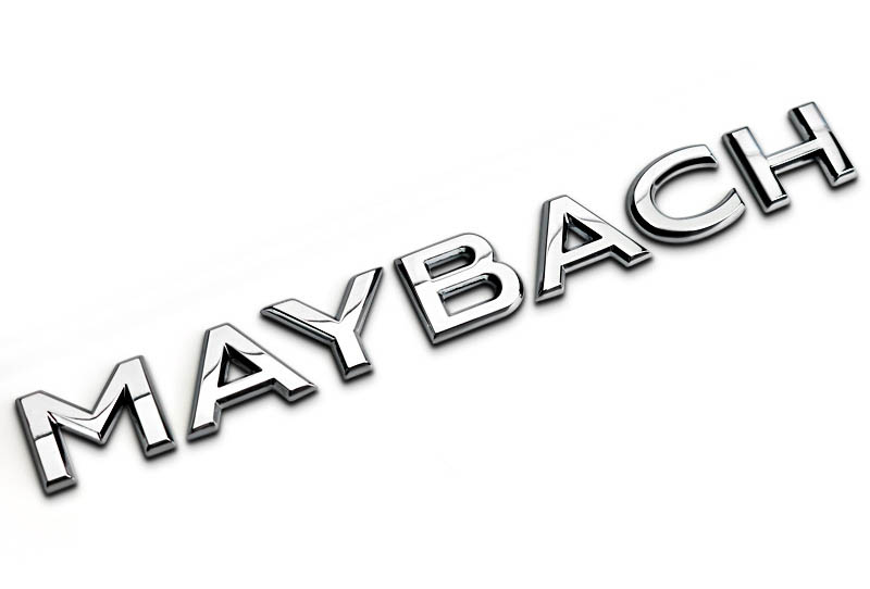 Tem Chữ 3d Maybach dán đuôi xe ô tô