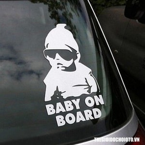 Decal tem baby on board MS-67