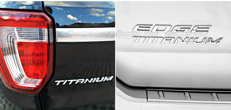 Bộ chữ nổi Titanium kim loại dán trang trí xe ô tô