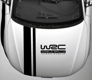 Tem dán mui xe ô tô WRC và dải trang trí phần đầu xe MS-19