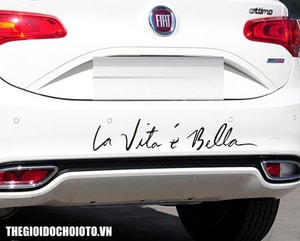 Tem dán xe ô tô Cuộc sống tươi đẹp La Vita e Bella MS-23