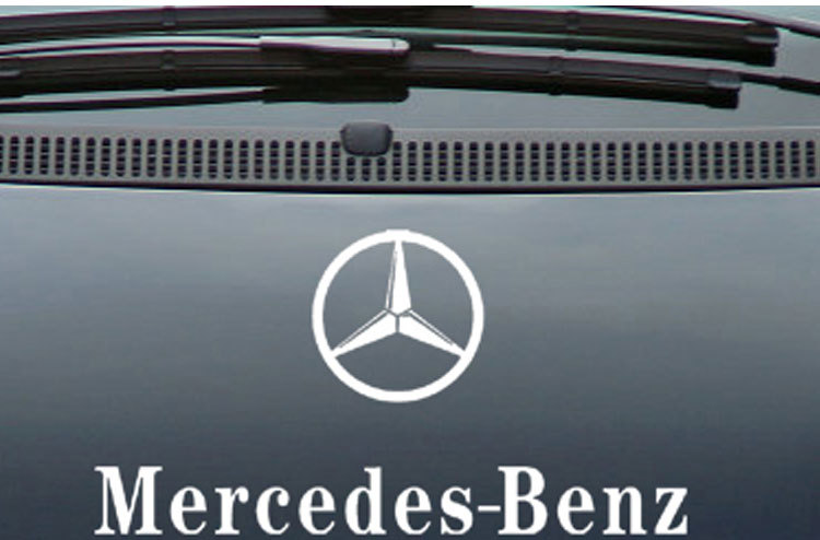 Tem decal chữ Mercedes-Benz