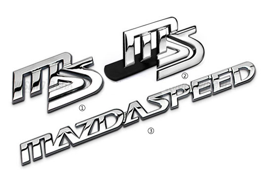 Tem logo chữ Mazda Speed dán xe ô tô