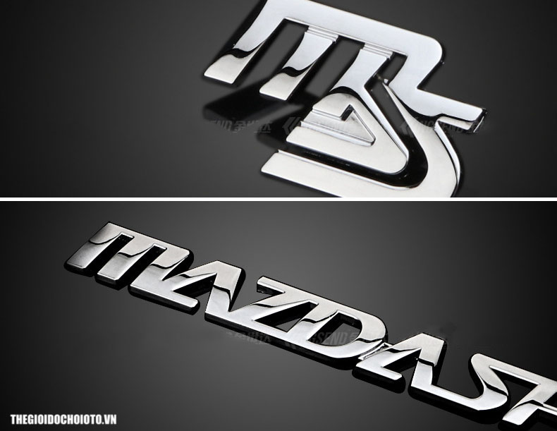 Tem logo chữ Mazda Speed dán xe ô tô