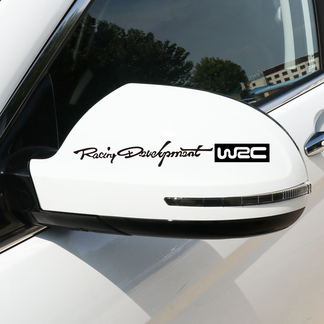 Tem dán gương ô tô WRC racing development