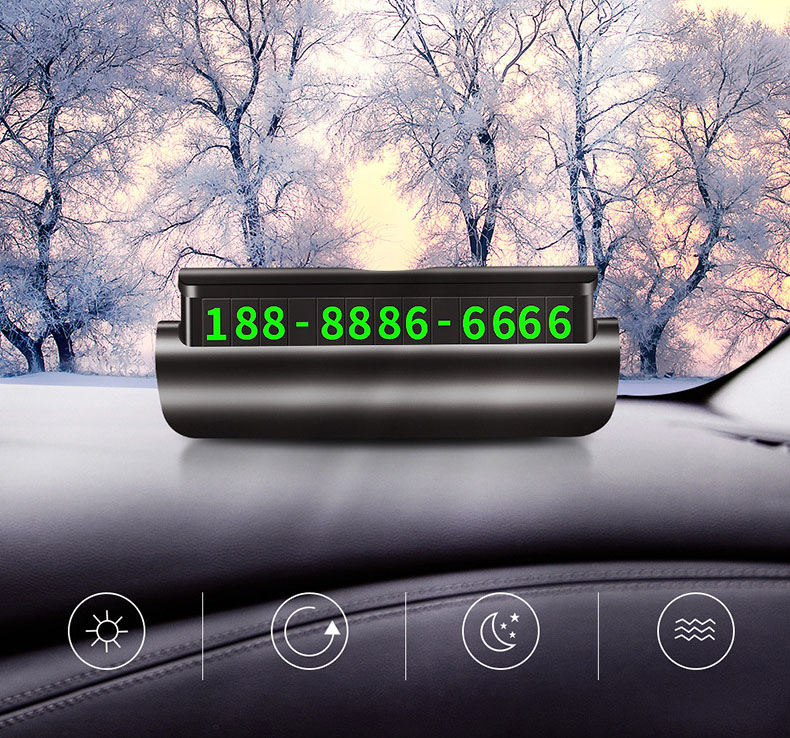 Bảng ghi số điện thoại trên ô tô có dạ quang (mẫu 12)