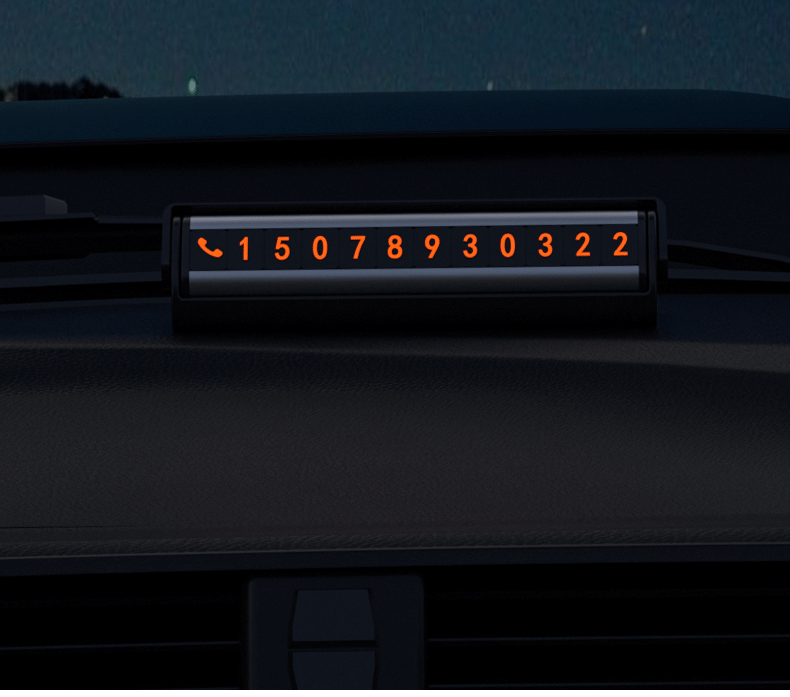 Bảng ghi số điện thoại trên ô tô ( mẫu 28 )