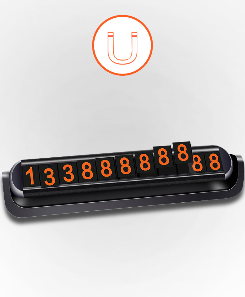 Bảng ghi số điện thoại trên ô tô loại to gắn được 2 số điện thoại ( mẫu 38 )