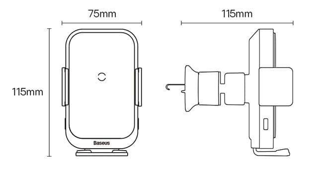 Giá đỡ điện thoại, kiêm sạc không dây Qi 15W, có đèn RBG ( mẫu 133 )