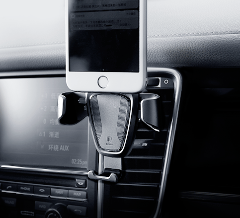 Giá đỡ điện thoại kẹp cửa gió ô tô BASEUS khung kim loại (mẫu 30)