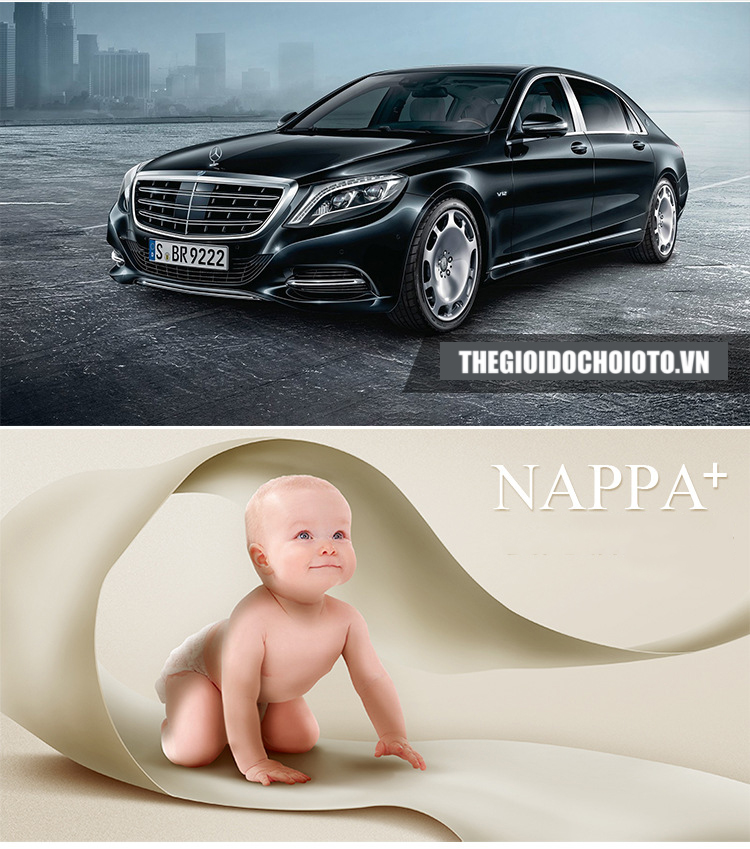 Gối tựa đầu ô tô Nappa - màu đen (mẫu 51)