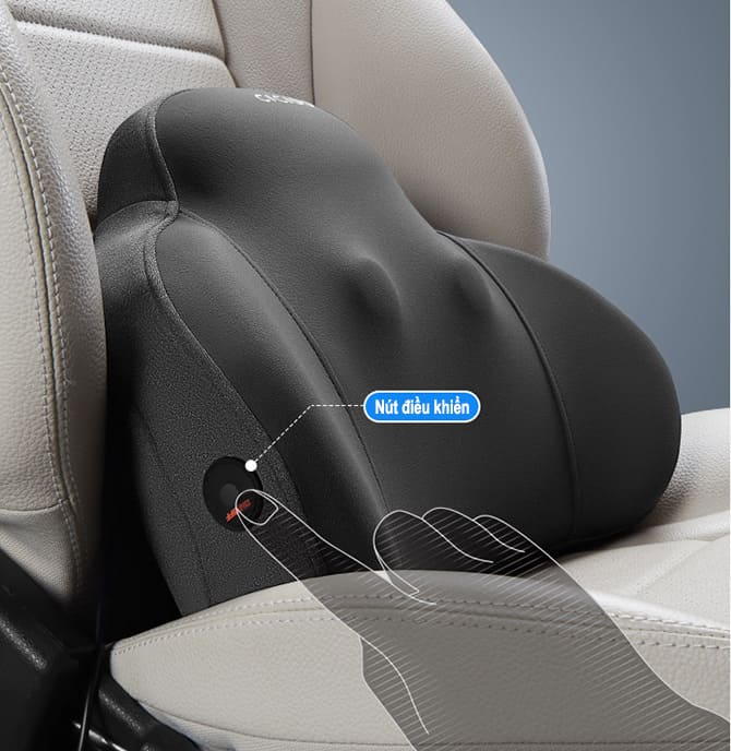 Gối tựa lưng ghế massage ô tô cao cấp Cicido có hồng ngoại