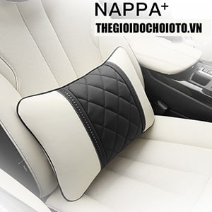Gối tựa lưng ô tô chất liệu da Nappa cao cấp ( mẫu 51)