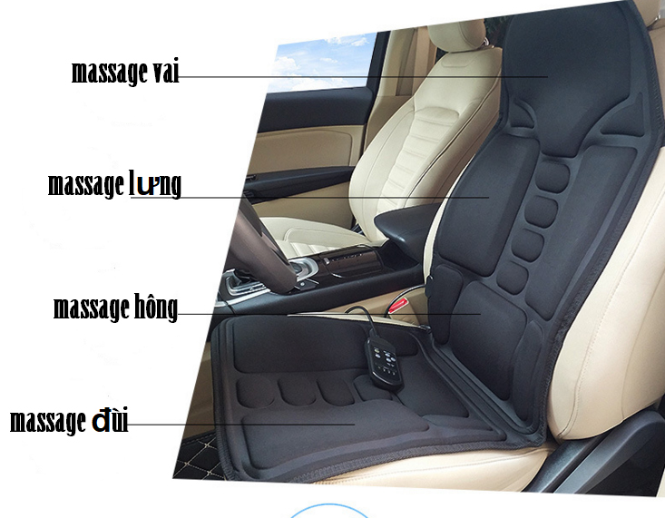 Tấm lót ghế massage sử dụng cho ghế ô tô hoặc ở nhà