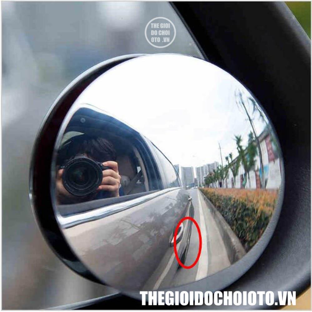 Gương cầu lồi 360 gắn gương chiếu hậu ô tô xóa điểm mù