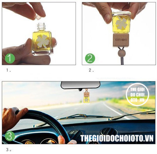 Tinh dầu nước hoa treo gương ô tô may mắn