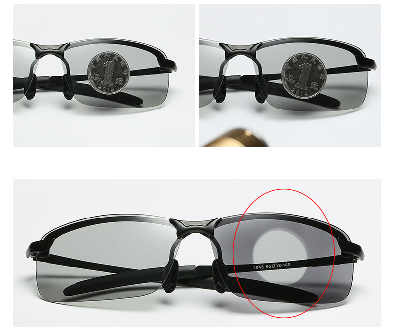 Kính chống lóa ô tô ống kính màu xám phân cực polarized mắt kính đổi màu phân cực HD