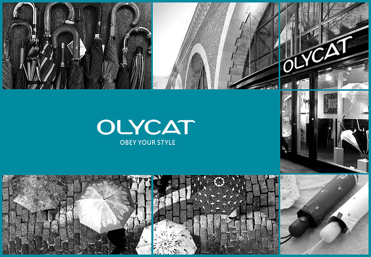 Ô ngắn nhẹ 8 nan gấp gọn cao cấp thương hiệu Olycat