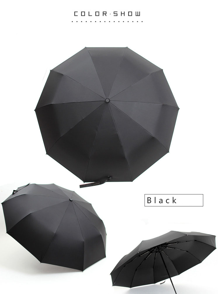 Ô ngắn gập tự động 10 nan cao cấp Lotosblume cán viền kim loại
