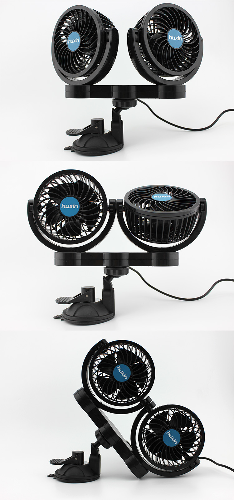 Quạt đôi 12V, 24V cho ô tô