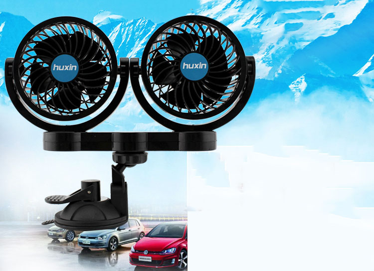 Quạt đôi 12V, 24V cho ô tô