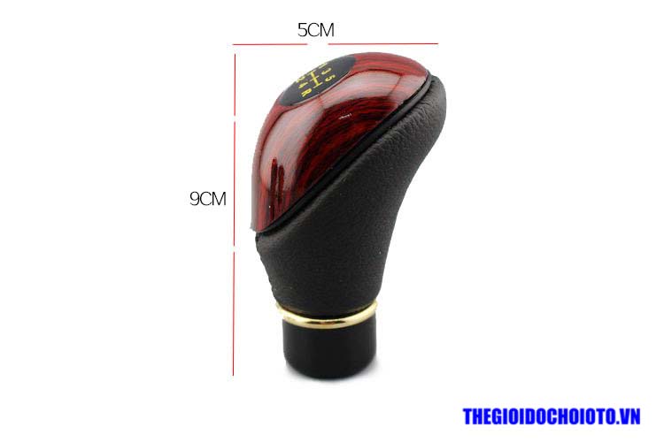 Tay nắm cần số ô tô vân gỗ