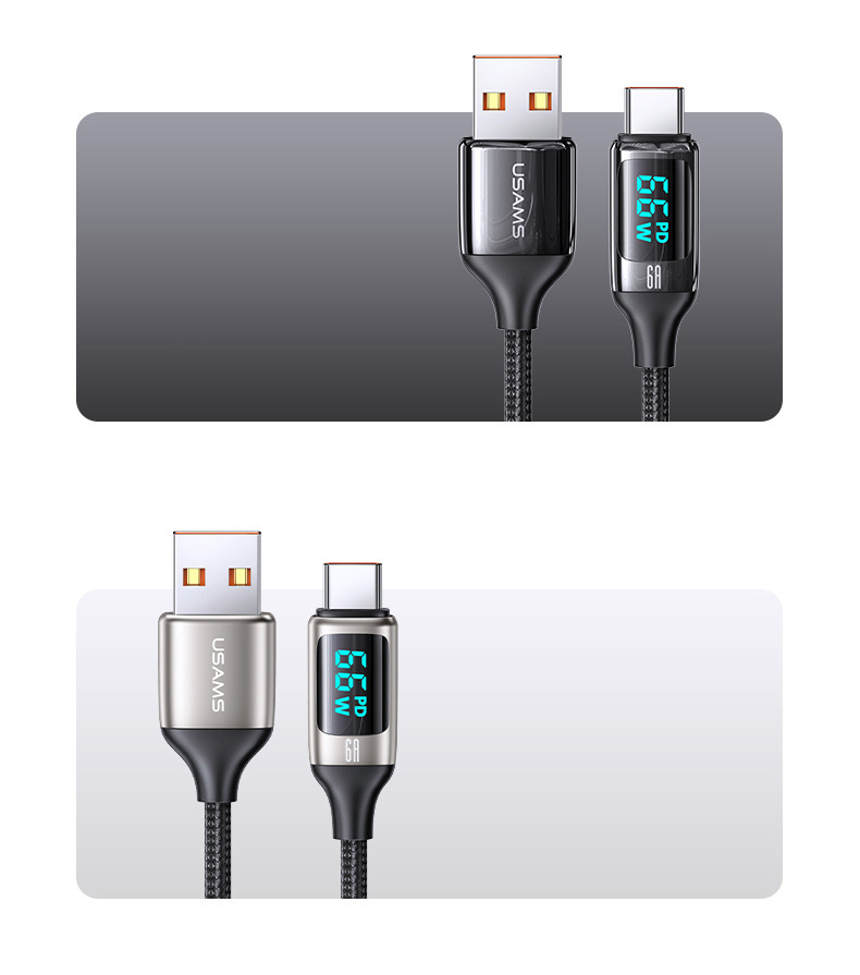 Cáp sạc nhanh điện thoại Iphone cao cấp chính hãng Usams ( mẫu 8 )
