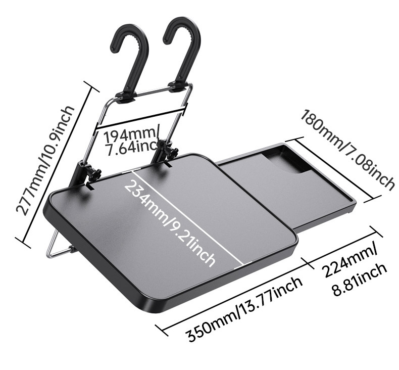 Bàn treo sau ghế ô tô để laptop hoặc làm bàn ăn, bàn học ( mẫu 6 )
