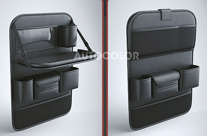 Túi đựng đồ treo sau ghế ô tô có bàn ăn cao cấp ( mẫu 18 )