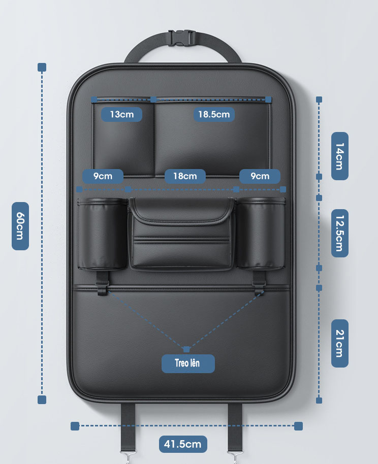 Túi đựng đồ treo sau ghế ô tô ( mẫu 21 )
